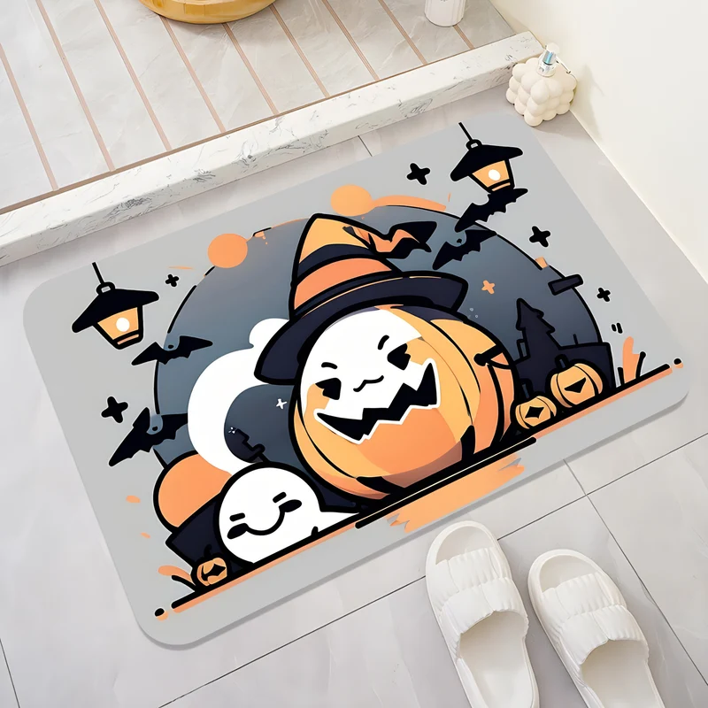 Halloween-Themed Cat Decorative Mat Stornfield