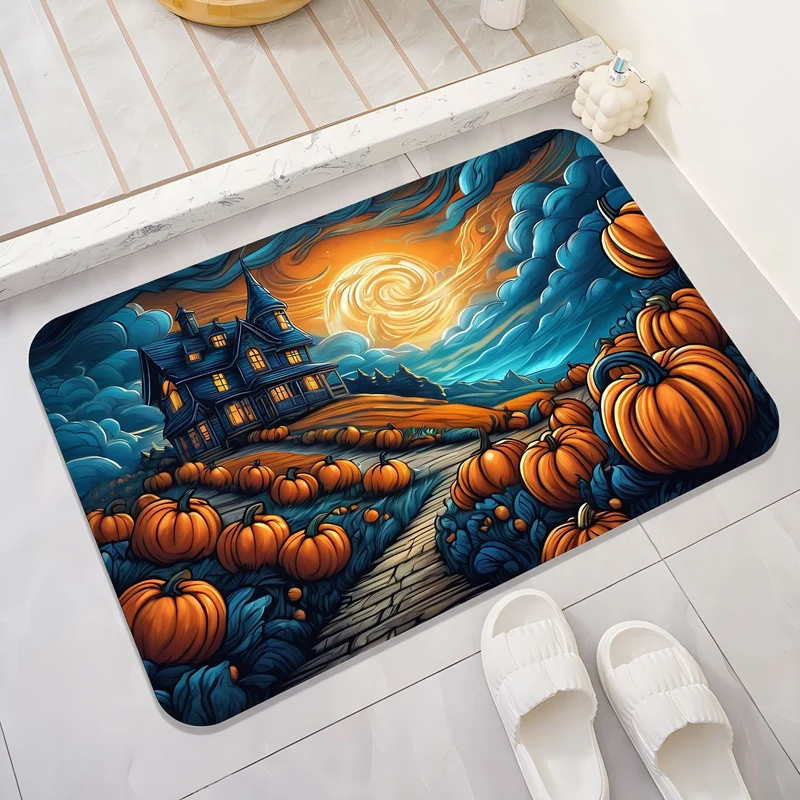 Halloween-Themed Cat Decorative Mat Stornfield