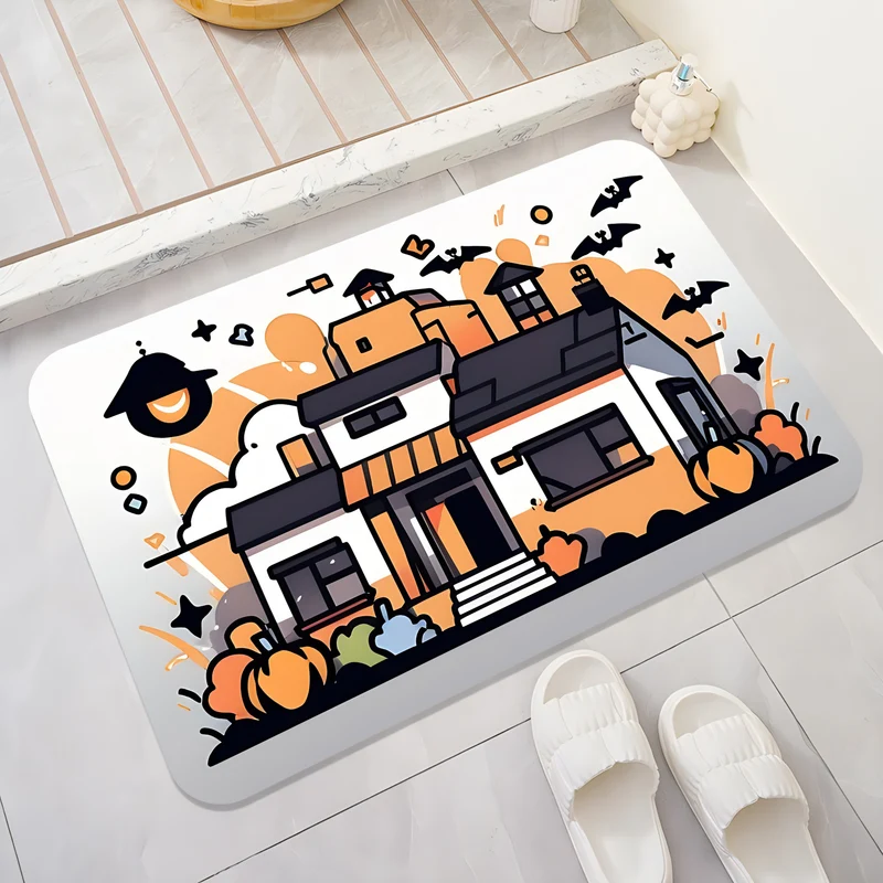 Halloween-Themed Cat Decorative Mat Stornfield