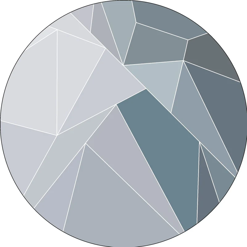 Geometric Patterned Round Area Rug Stornfield