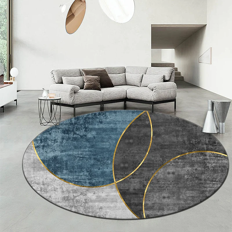 Geometric Patterned Round Area Rug Stornfield