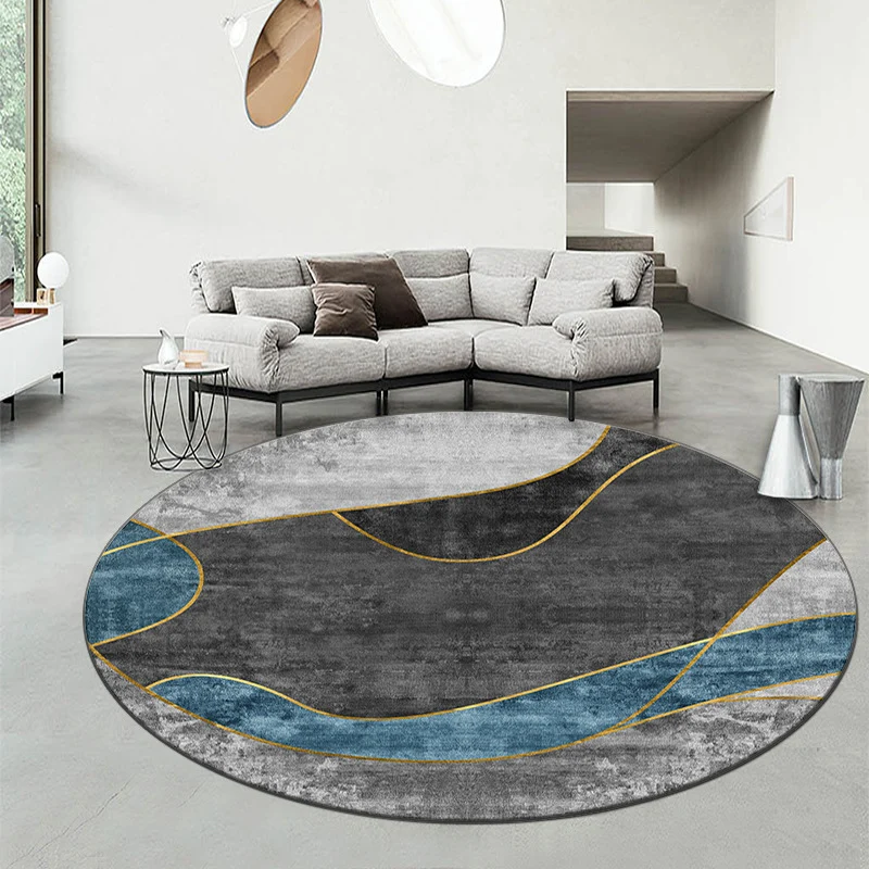Geometric Patterned Round Area Rug Stornfield