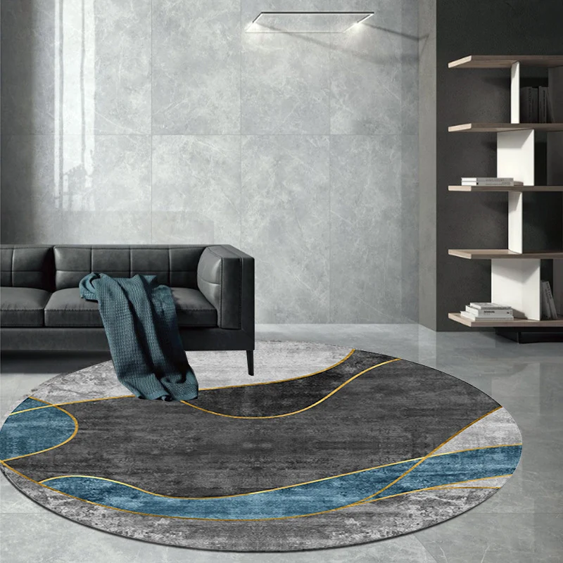 Geometric Patterned Round Area Rug Stornfield