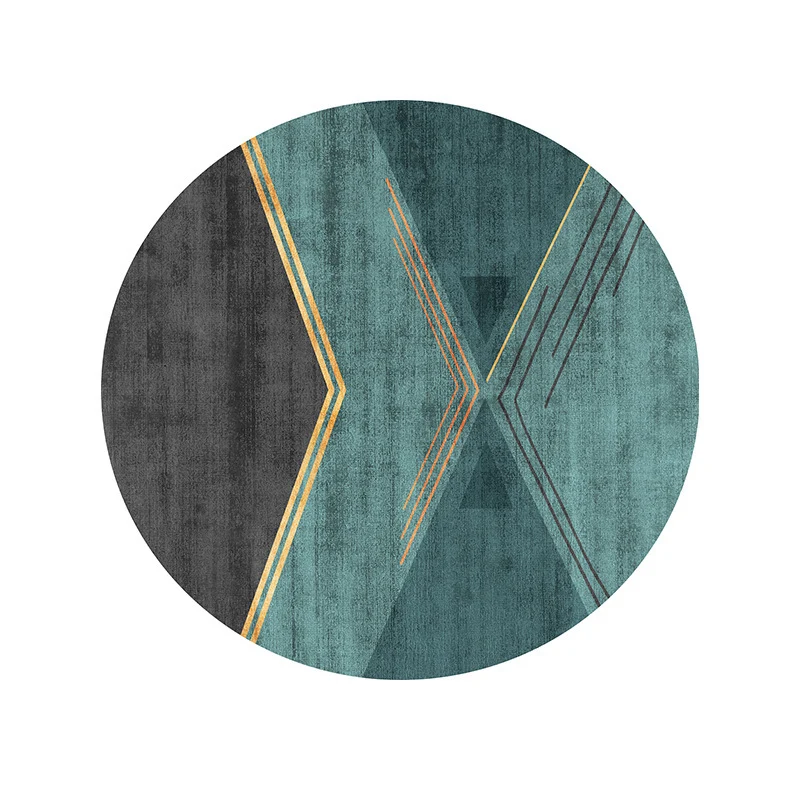 Geometric Patterned Round Area Rug Stornfield