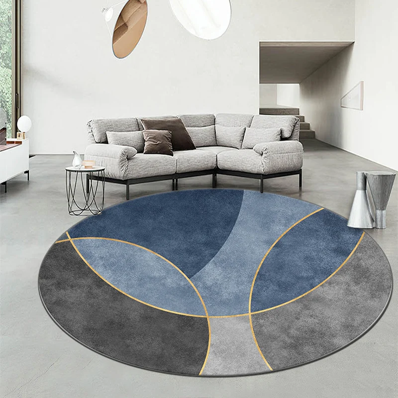 Geometric Patterned Round Area Rug Stornfield