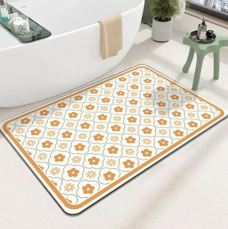 Geometric Patterned Bath Mat Stornfield