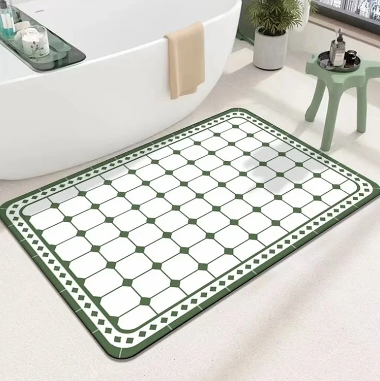 Geometric Patterned Bath Mat Stornfield