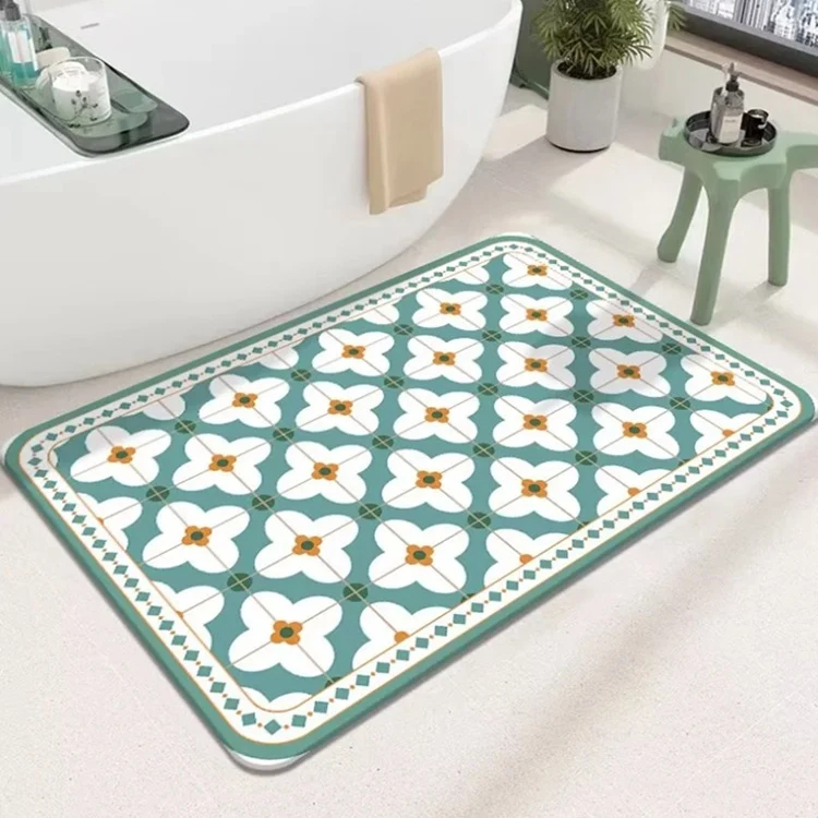 Geometric Patterned Bath Mat Stornfield