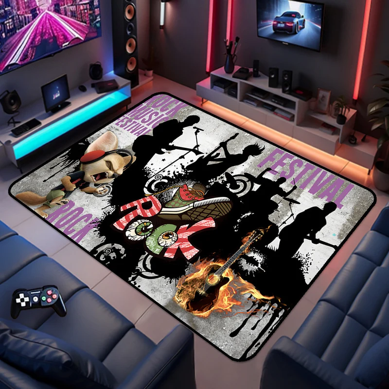 Gaming-Themed Area Rug Stornfield