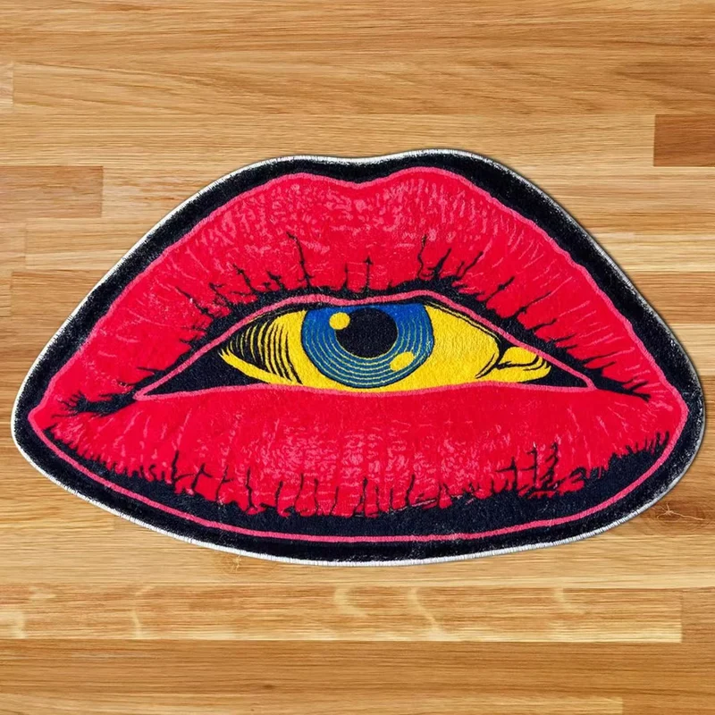 Fun Lip-Shaped Bath Mat Stornfield