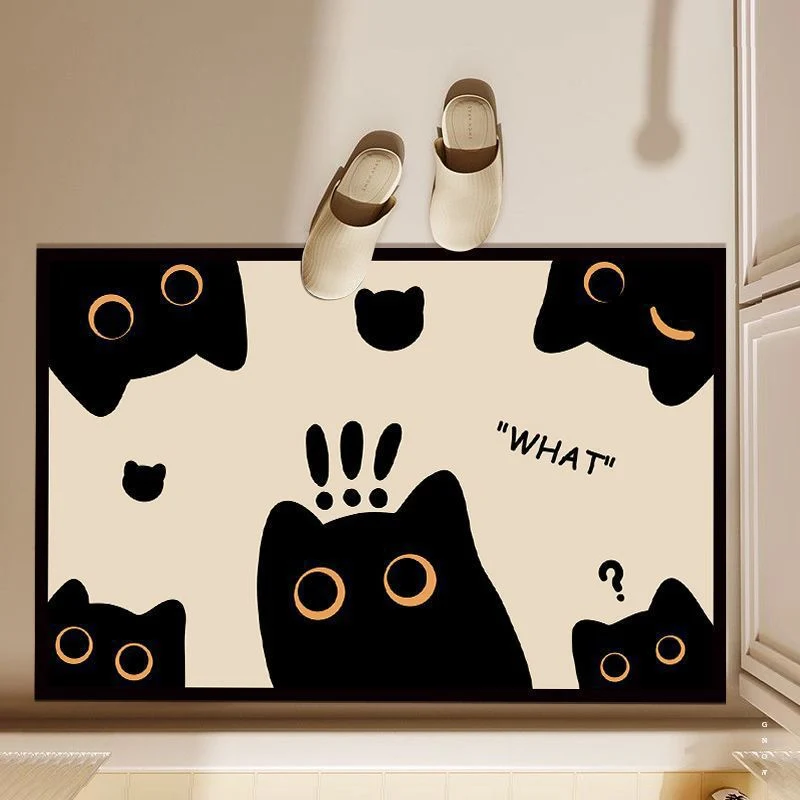 Fun Cat-Themed Decorative Floor Mat Stornfield