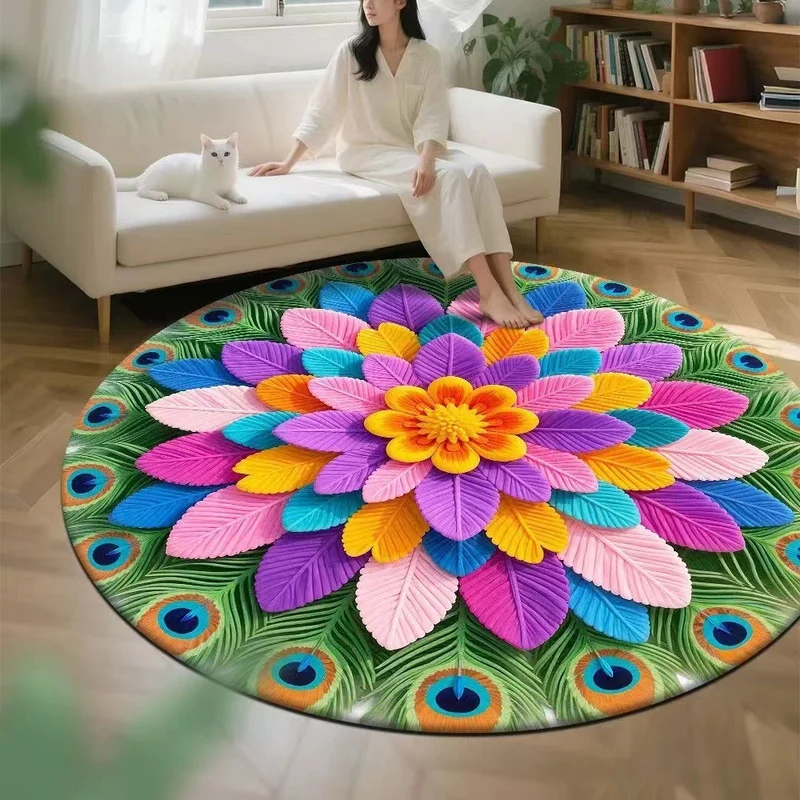 Floral-Themed Memory Foam Area Rug Stornfield