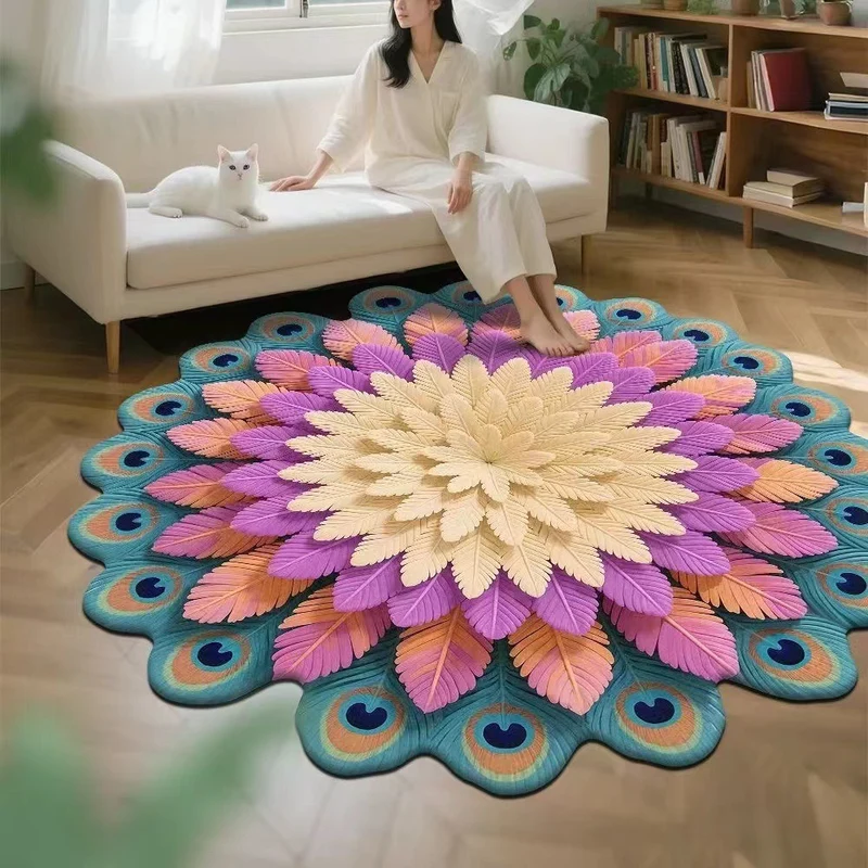 Floral-Themed Memory Foam Area Rug Stornfield
