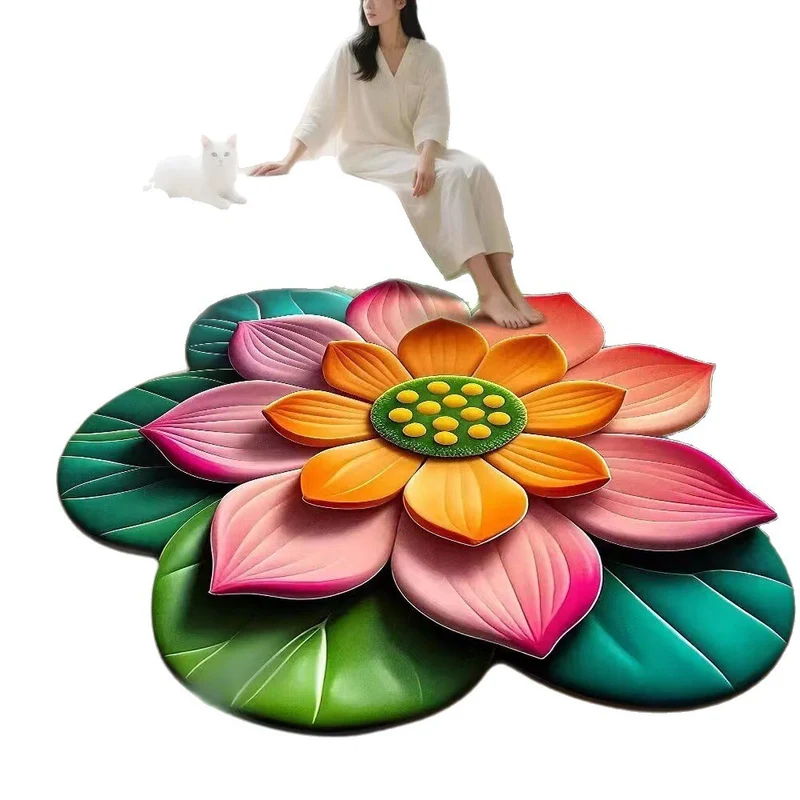 Floral-Themed Memory Foam Area Rug Stornfield