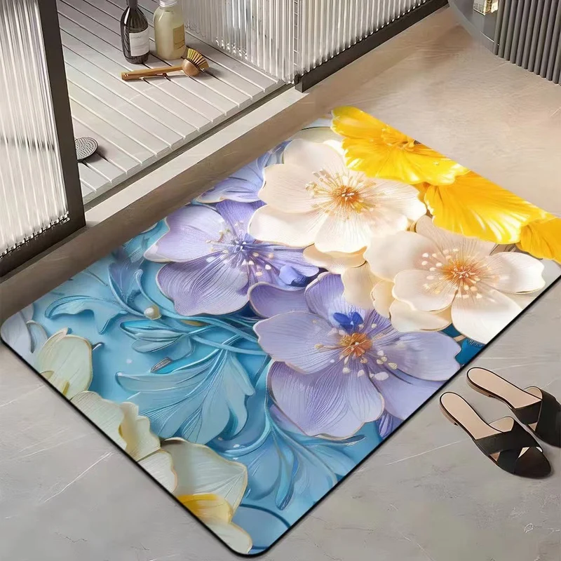 Floral-Themed Comfort Area Mat Stornfield