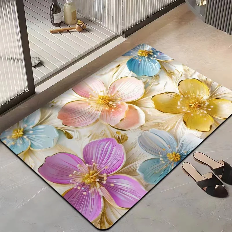 Floral-Themed Comfort Area Mat Stornfield