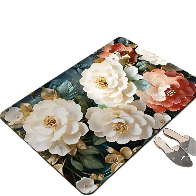 Floral-Themed Comfort Area Mat Stornfield