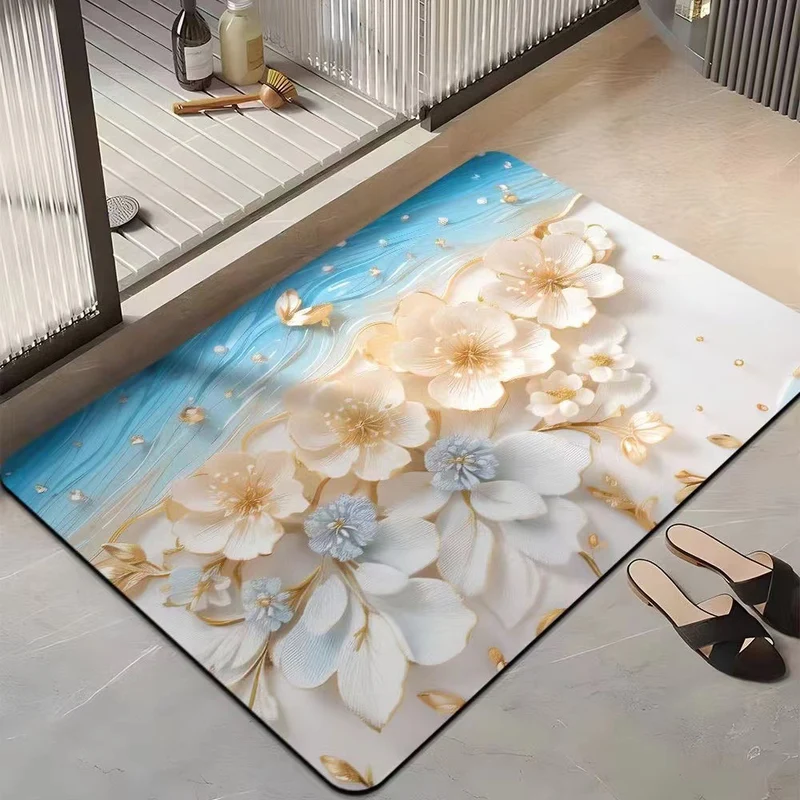 Floral-Themed Comfort Area Mat Stornfield