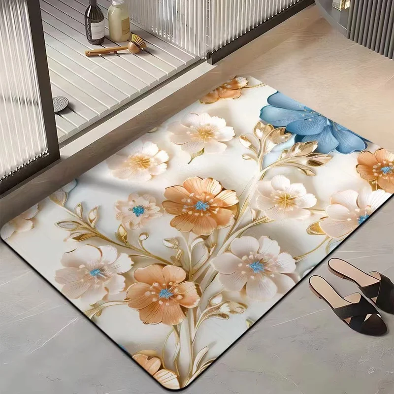 Floral-Themed Comfort Area Mat Stornfield
