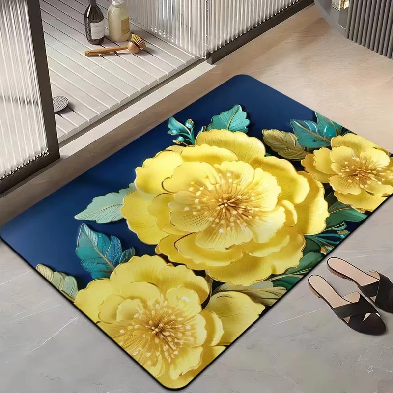 Floral-Themed Comfort Area Mat Stornfield