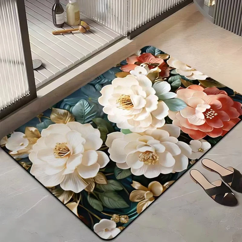 Floral-Themed Comfort Area Mat Stornfield