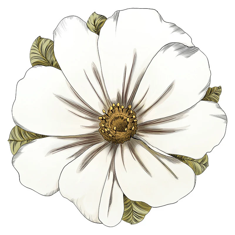 Floral-Shaped Area Rug Stornfield