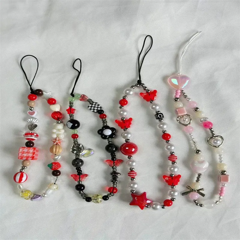 Farbenfrohes Perlen-Lanyard Karnz