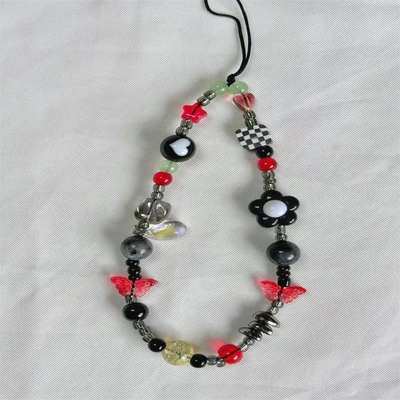 Farbenfrohes Perlen-Lanyard Karnz