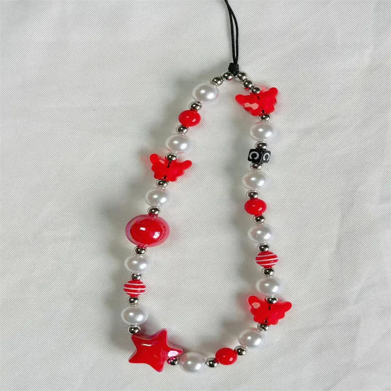 Farbenfrohes Perlen-Lanyard Karnz