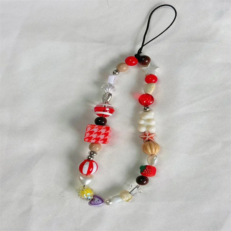 Farbenfrohes Perlen-Lanyard Karnz