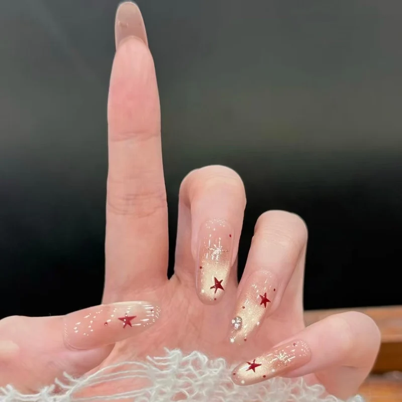 Luxury Glittering Acrylic Nail Art Stornfield