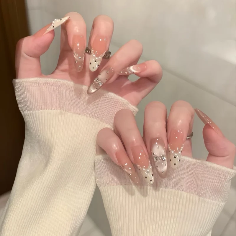 Luxury Glittered Press-On Nail Set Stornfield