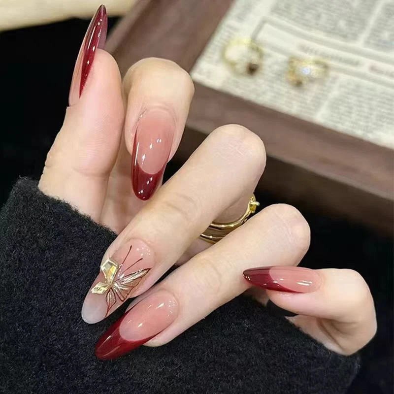 Elegant Ombre Stiletto Nail Set Stornfield