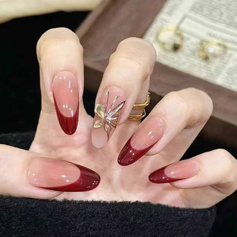 Elegant Ombre Stiletto Nail Set Stornfield