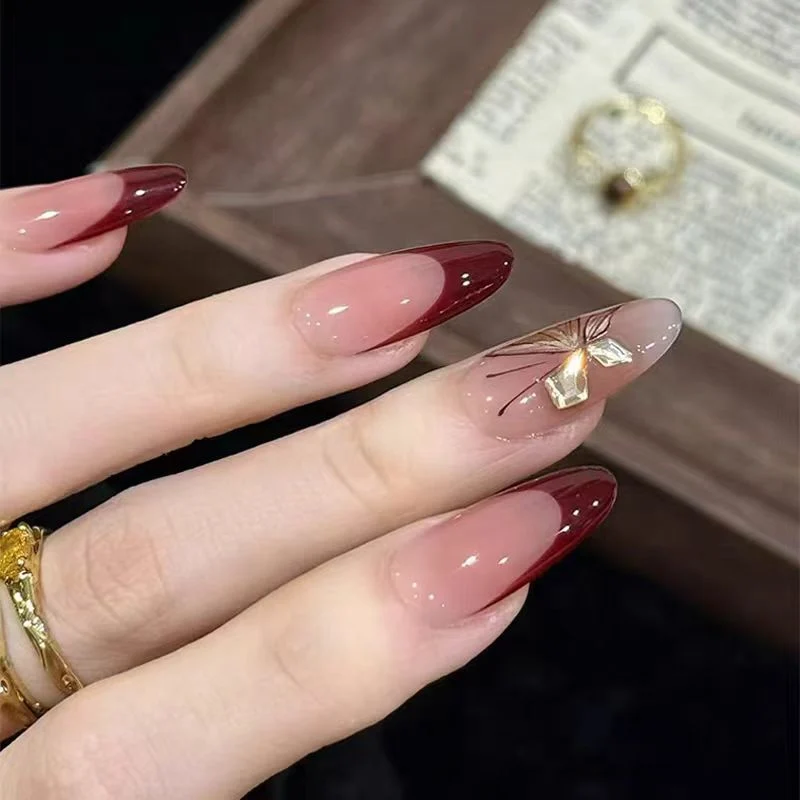Elegant Ombre Stiletto Nail Set Stornfield