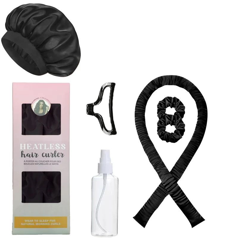 Hitzefreies Locken-Set mit Haarband und Zubehör