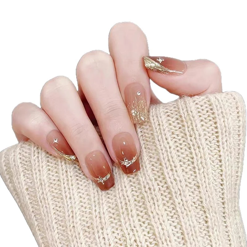Elegant Glittering Press-On Nail Art Stornfield