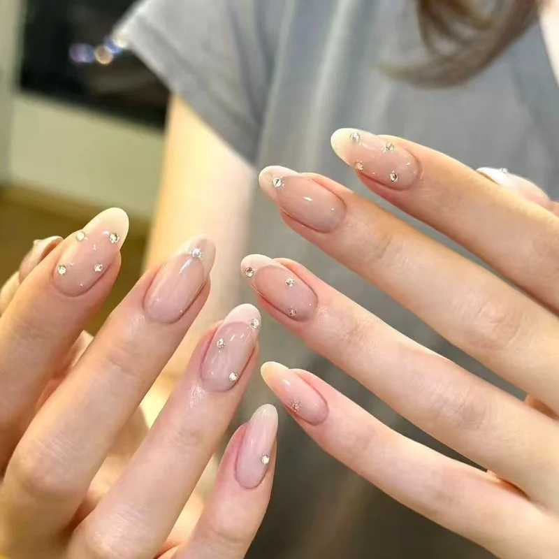 Elegant Glittering Acrylic Nail Extensions Stornfield