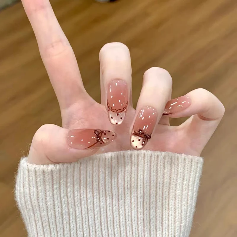 Artistic Press-On Nail Design Stornfield