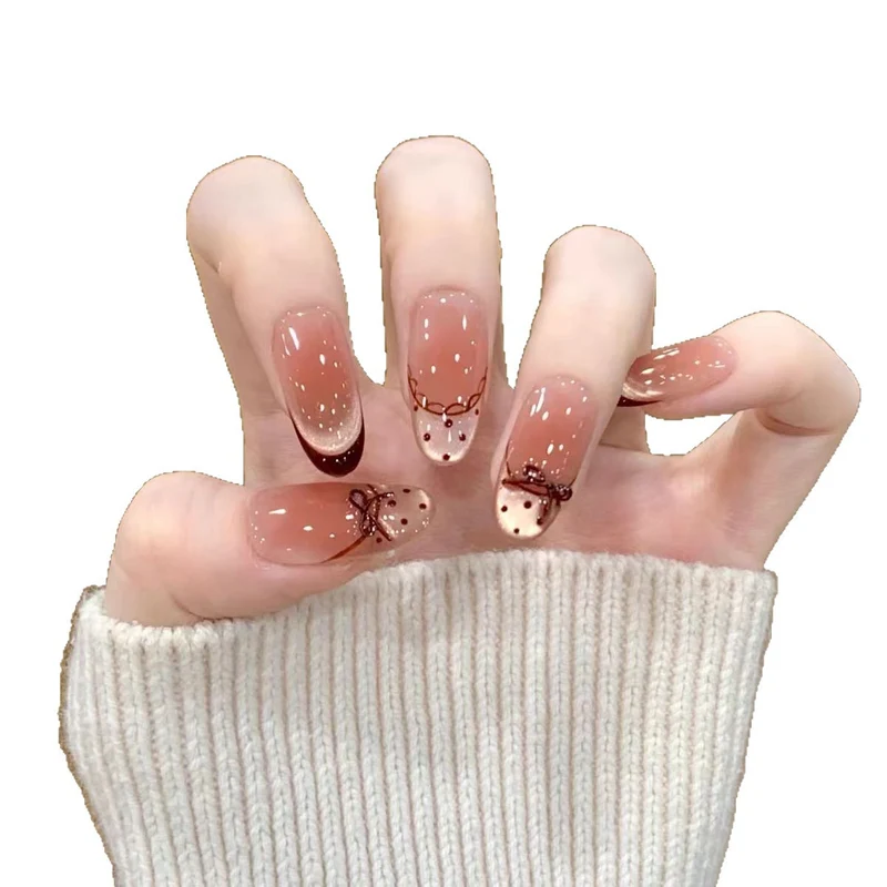 Artistic Press-On Nail Design Stornfield