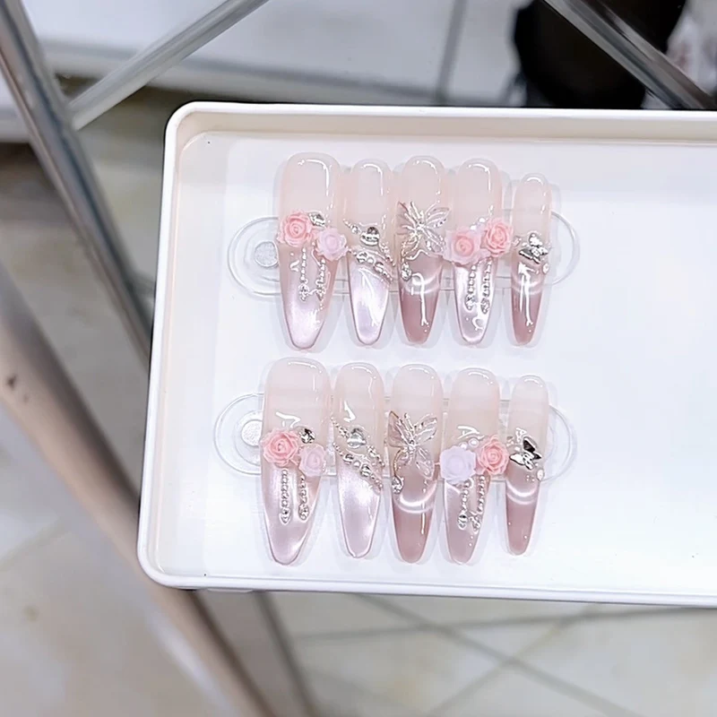 Decorative Floral Press-On Nail Set Stornfield 1787296116