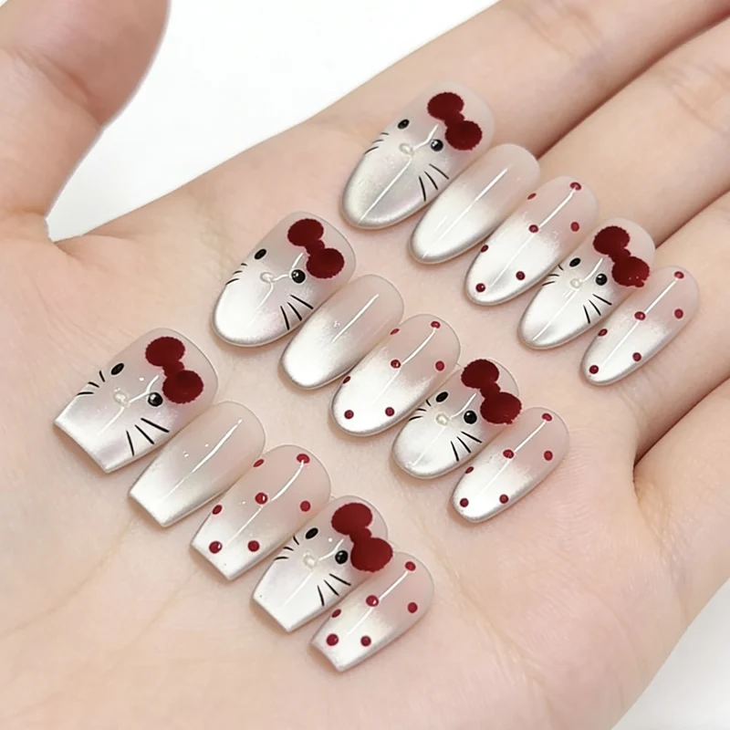 Cartoon-Themed Press-On Nail Art Set Stornfield