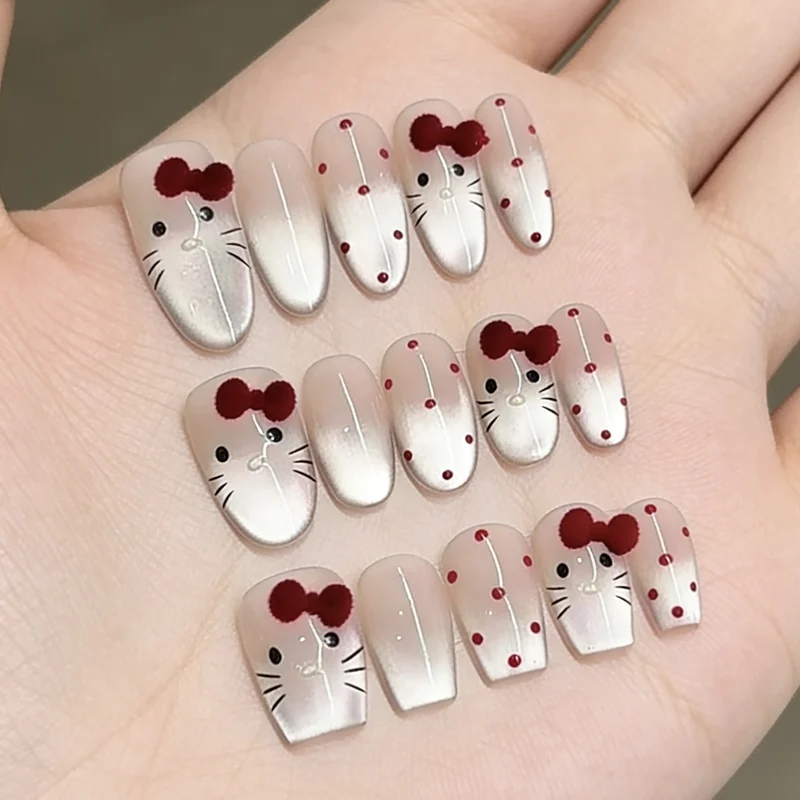Cartoon-Themed Press-On Nail Art Set Stornfield