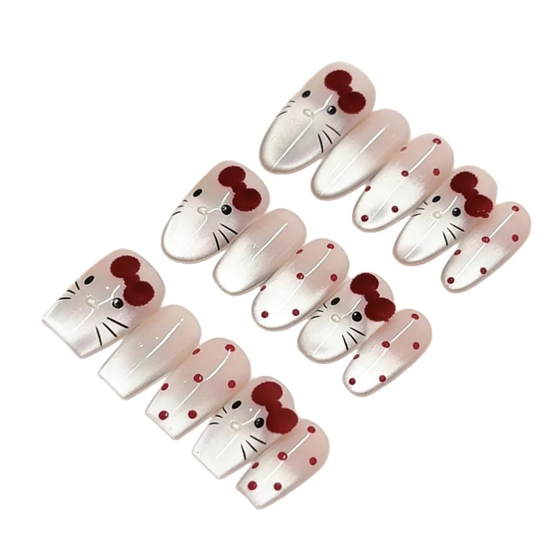 Cartoon-Themed Press-On Nail Art Set Stornfield