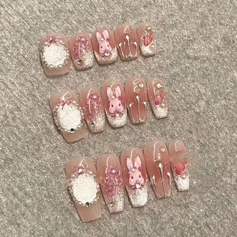 Artistic Themed Press-On Nail Art Set Stornfield