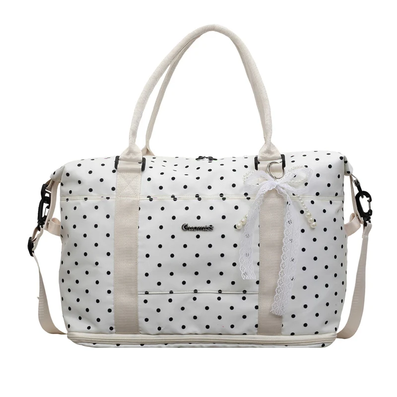 Stilvolle gepunktete Wochenend-Duffel-Tasche Karnz