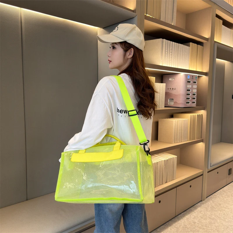 Stylische Mesh Reise Duffel Tasche Karnz