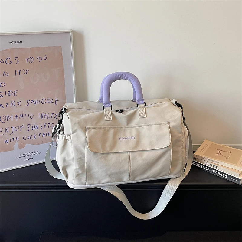 Stylische Canvas Wochenend-Duffle Bag Karnz