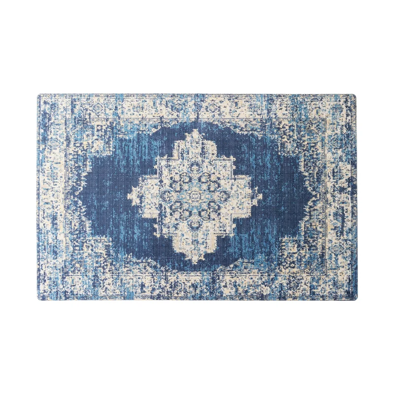 Living room rug in oriental suzani style with fine border Stornfield