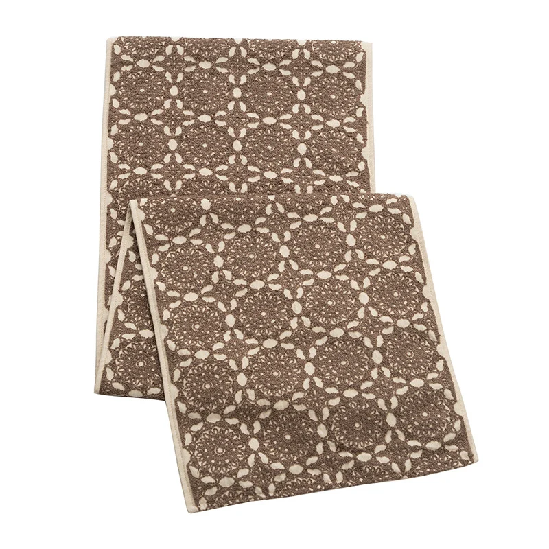 Runner with ornamental medallion jacquard structure and non-slip underside Stornfield